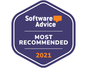 software advice most recommended 2021 badge